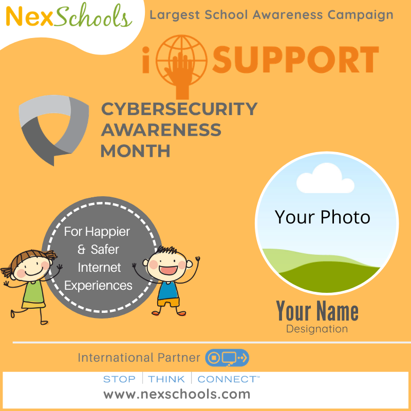 Sample template I Support Cyber Safety Campaign by NexSchools